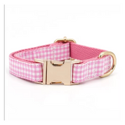 Pink Picnic Collar Leash Set