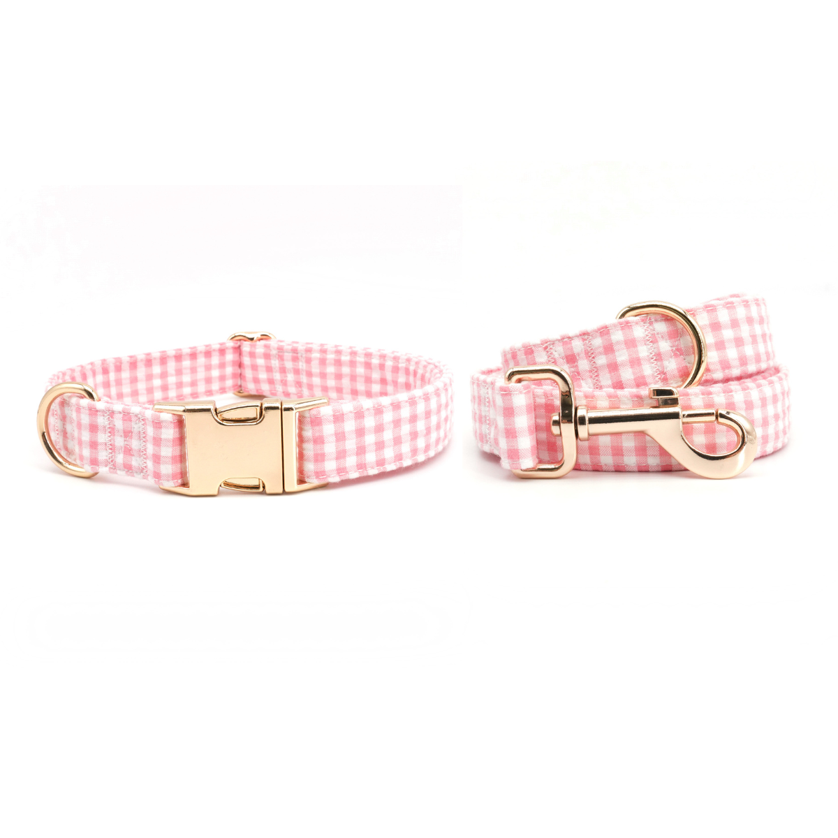 Pink Picnic Collar Leash Set