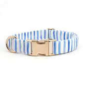 Nautical Blue Collar Leash Set