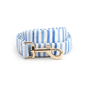 Nautical Blue Collar Leash Set