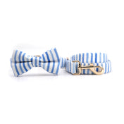 Nautical Blue Collar Leash Set