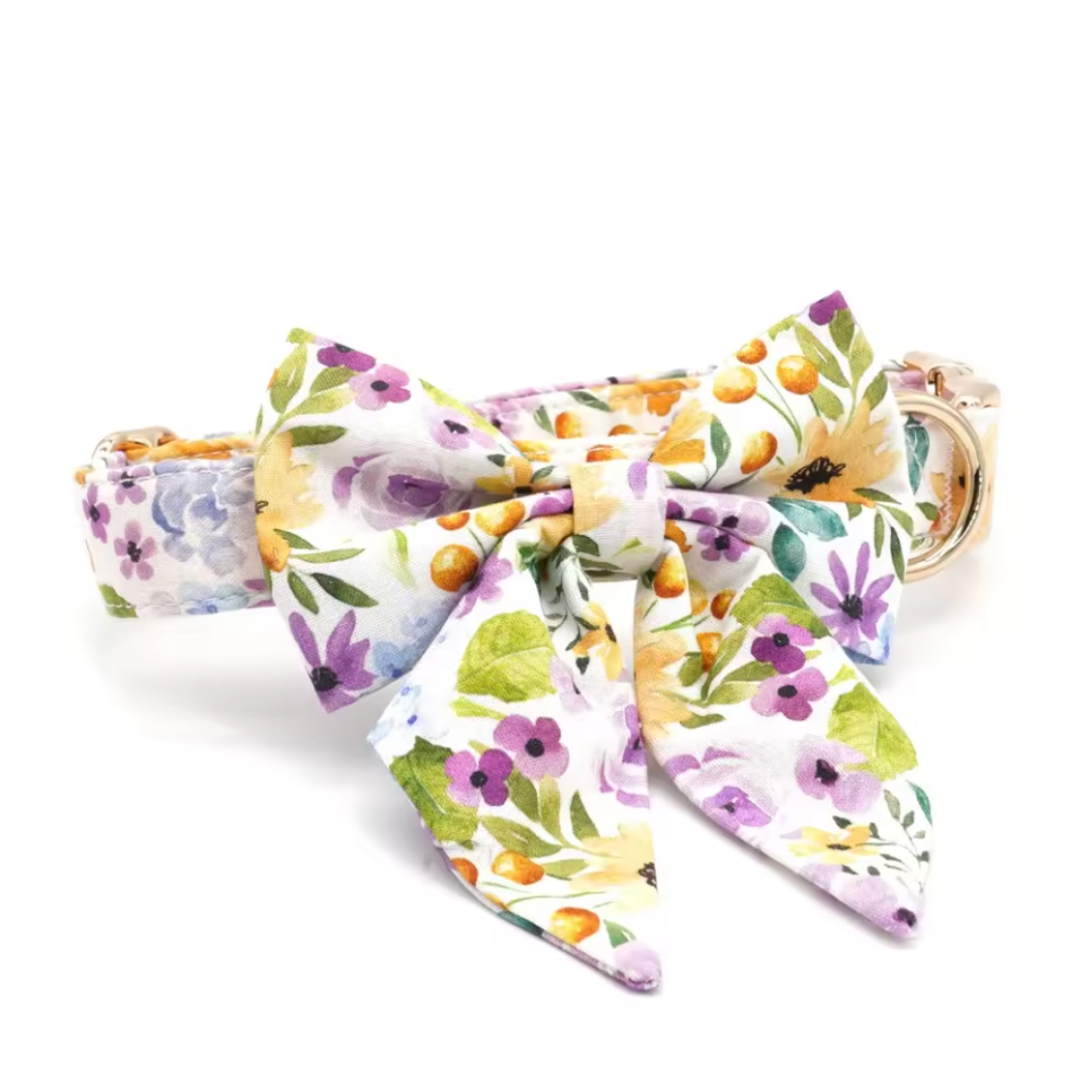 Spring Blooms Collar Leash Set