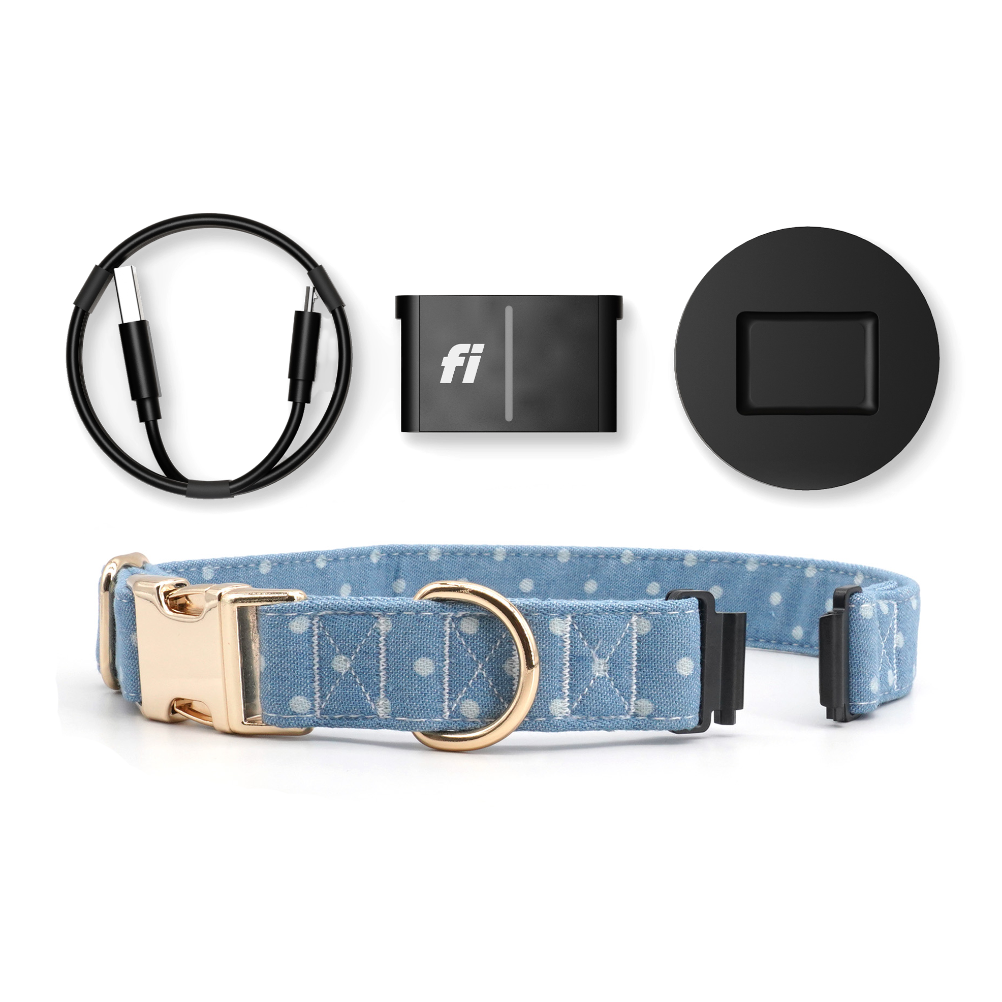 Fi Tracker + Dapper Dots Collar + 6 Month Subscription