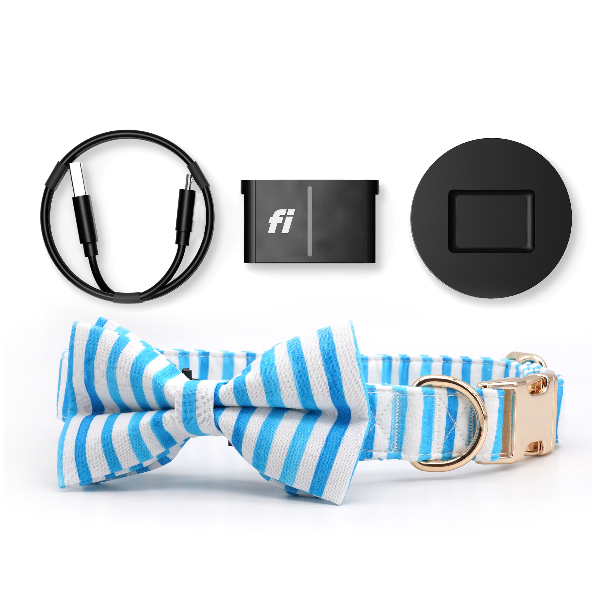Fi Tracker + Nautical Blue Collar + 6 Month Subscription